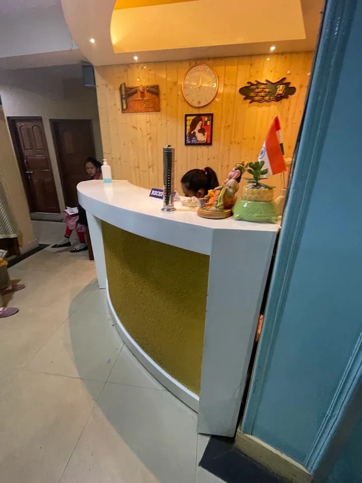Reception area at Saubhagya Clinic, Daroga Bazaar, Darjeeling